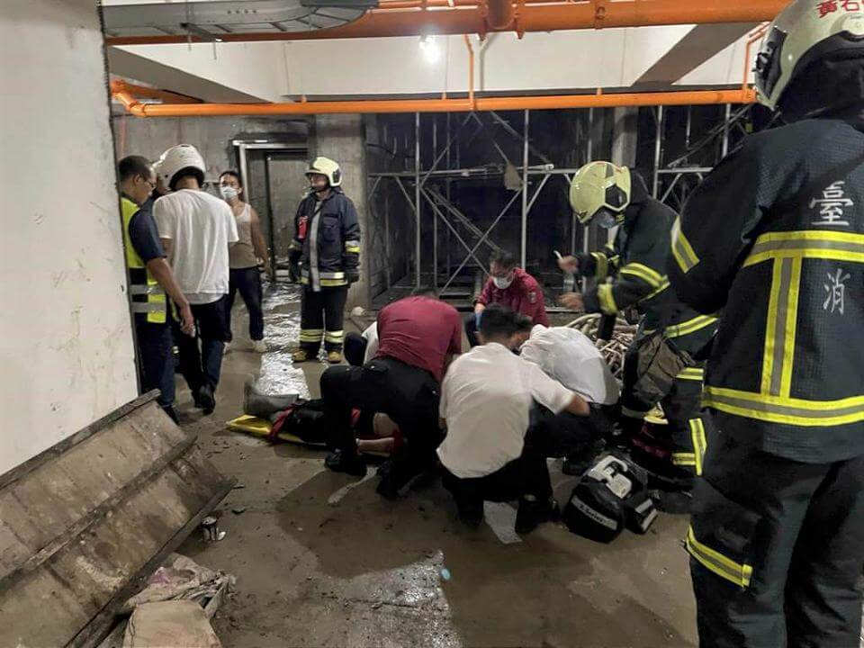 北市信義區發生工安意外 建築工人墜落B4搶救不治