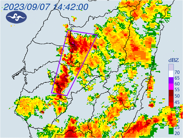 中台灣6縣市大雷雨訊息 持續時間至16時15分