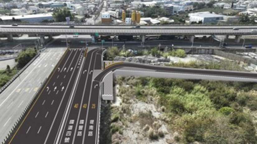 紓通豐洲科技園區尖峰時段車潮 中市建設局長視察后豐大橋新增引道工程