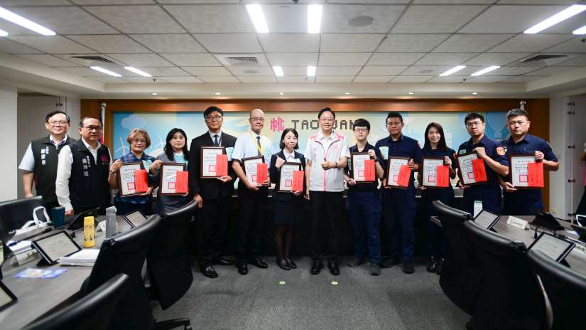 桃園5月成功攔詐逾1.4億元 張市長表揚10名警銀有功人員