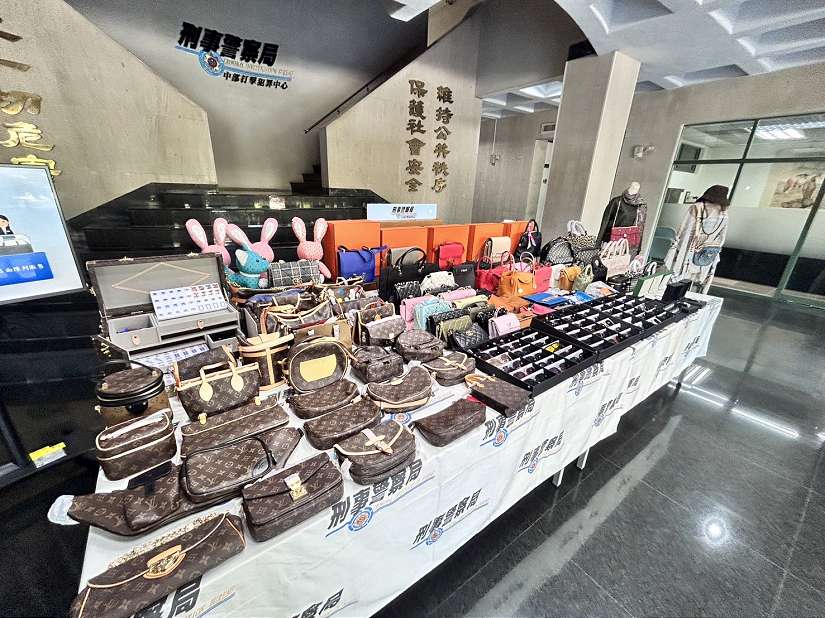 刑事局偵破近年最大宗仿冒精品案 近五千件高仿精品幾可亂真,侵權市值高達2億元