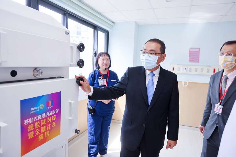 新北聯醫負壓隔離病房整建揭牌啓用 侯友宜:建立更完善醫療照護空間